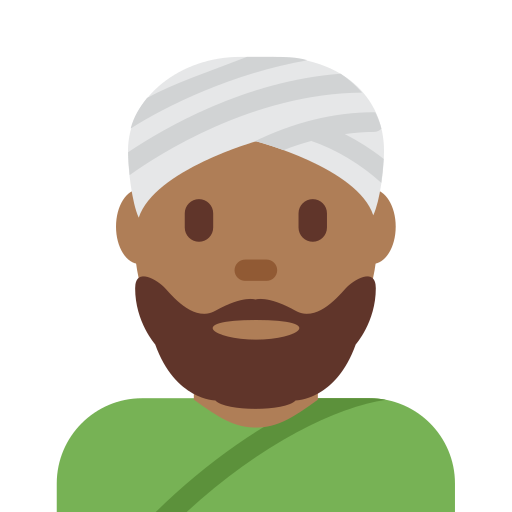 Homem Com Turbante: Pele Morena Escura para Twitter (X) January 2025 Update