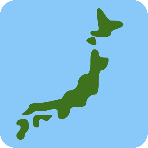Map of Japan for Twitter (X) January 2025 Update