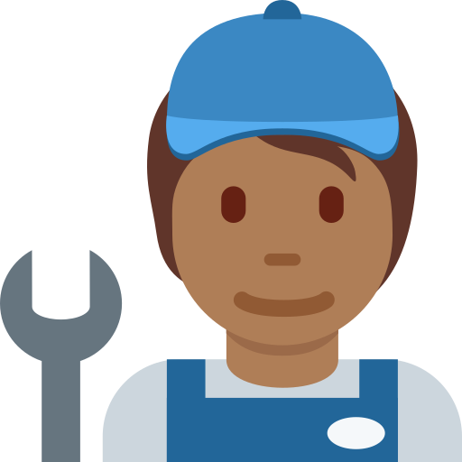 Mecânico Trabalhando: Pele Morena Escura para Twitter (X) January 2025 Update