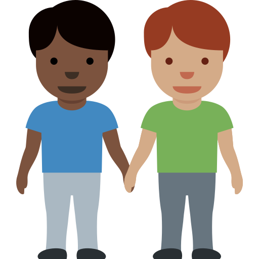 Dois Homens De Mãos Dadas: Pele Escura, Pele Morena para Twitter (X) January 2025 Update