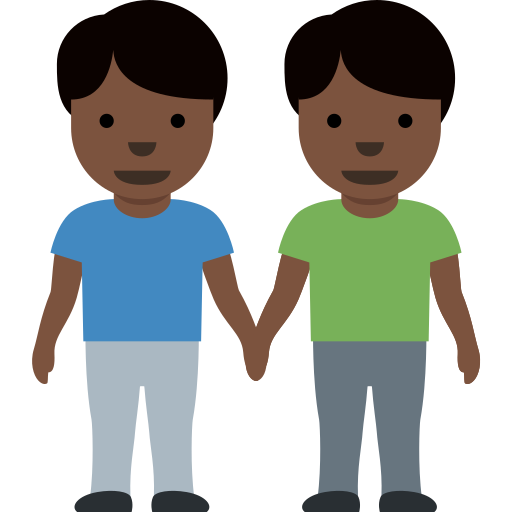 Dois Homens De Mãos Dadas: Pele Escura para Twitter (X) January 2025 Update