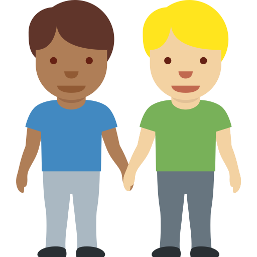 Dois Homens De Mãos Dadas: Pele Morena Escura, Pele Morena Clara para Twitter (X) January 2025 Update