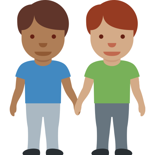 Dois Homens De Mãos Dadas: Pele Morena Escura, Pele Morena para Twitter (X) January 2025 Update