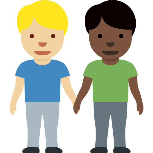 Dois Homens De Mãos Dadas: Pele Morena Clara, Pele Escura para Twitter (X) January 2025 Update