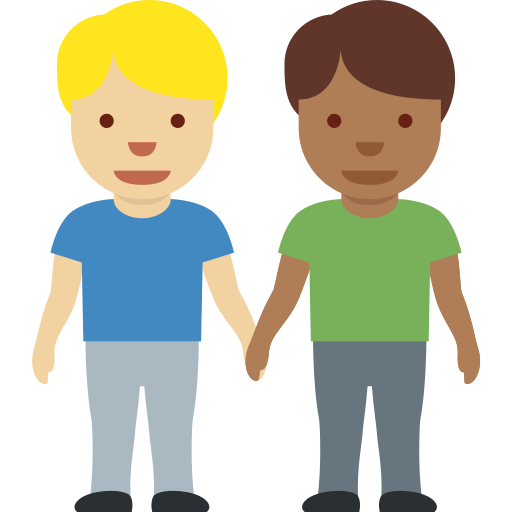 Dois Homens De Mãos Dadas: Pele Morena Clara, Pele Morena Escura para Twitter (X) January 2025 Update