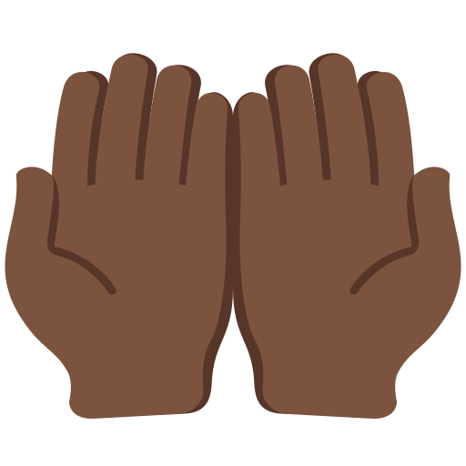 Долоні човником: дуже темний тон шкіри для Twitter (X) January 2025 Update