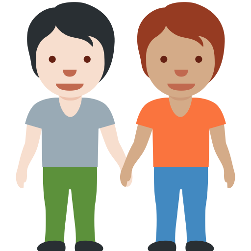 Pessoas De Mãos Dadas: Pele Clara, Pele Morena para Twitter (X) January 2025 Update