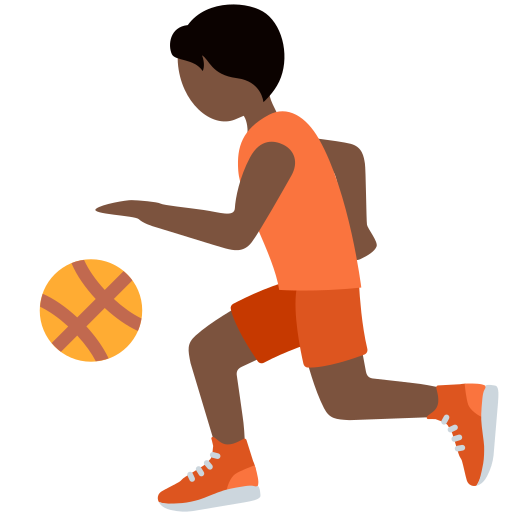 Баскетболист: очень темный тон кожи для Twitter (X) January 2025 Update