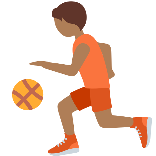 Pessoa Jogando Basquete: Pele Morena Escura para Twitter (X) January 2025 Update