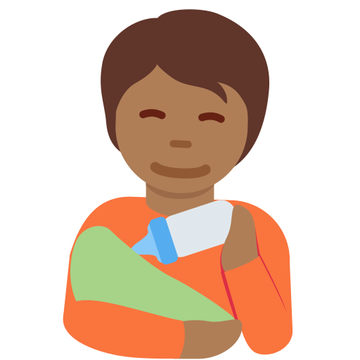 Pessoa Alimentando Bebê: Pele Morena Escura para Twitter (X) January 2025 Update