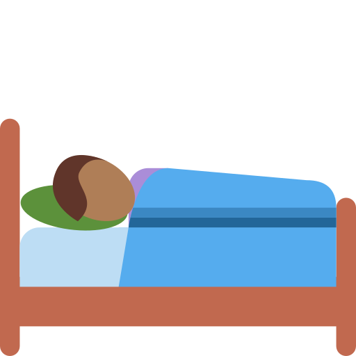 Людина в ліжку: темний тон шкіри для Twitter (X) January 2025 Update