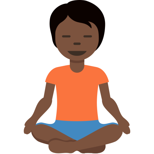 Pessoa Na Posição De Lótus: Pele Escura para Twitter (X) January 2025 Update