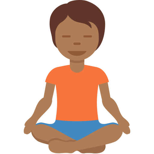 Людина в позі лотоса: темний тон шкіри для Twitter (X) January 2025 Update