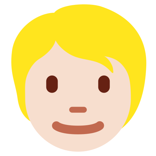 Людина зі світлим волоссям: дуже світлий тон шкіри для Twitter (X) January 2025 Update