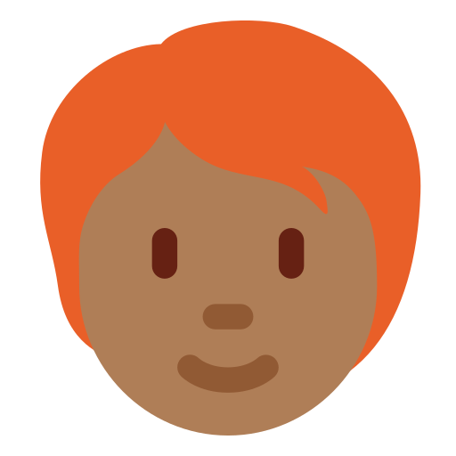 Pessoa: Pele Morena Escura, Cabelo Vermelho para Twitter (X) January 2025 Update