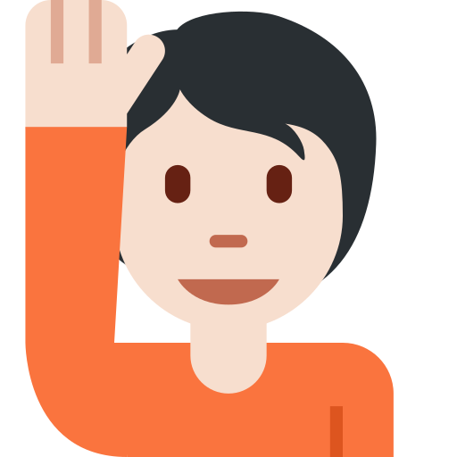 Pessoa Levantando A Mão: Pele Clara para Twitter (X) January 2025 Update