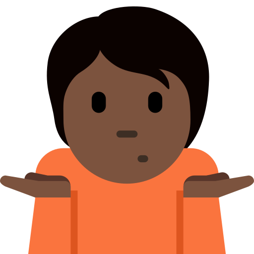 Pessoa Dando De Ombros: Pele Escura para Twitter (X) January 2025 Update