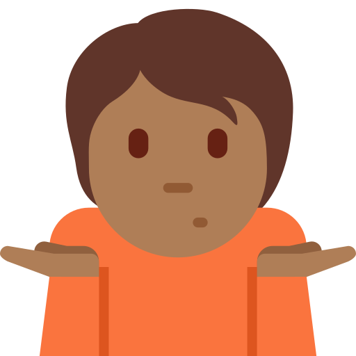 Pessoa Dando De Ombros: Pele Morena Escura para Twitter (X) January 2025 Update