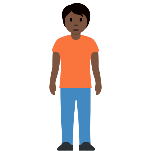Pessoa Em Pé: Pele Escura para Twitter (X) January 2025 Update