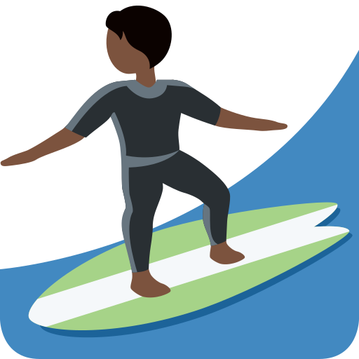 Серфінг: дуже темний тон шкіри для Twitter (X) January 2025 Update