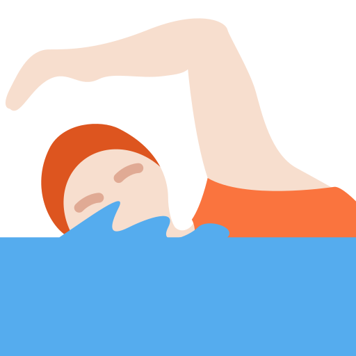 Плавание: очень светлый тон кожи для Twitter (X) January 2025 Update