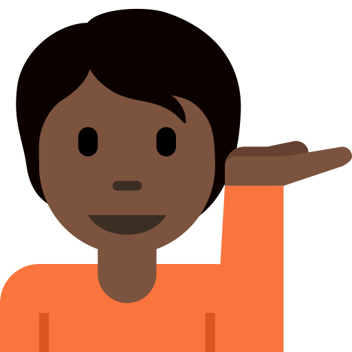 Pessoa Com A Palma Virada Para Cima: Pele Escura para Twitter (X) January 2025 Update