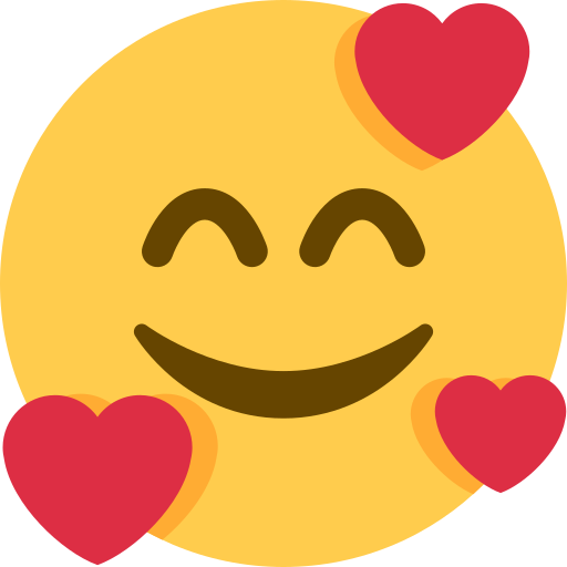 Cara sorridente com coração para Twitter (X) January 2025 Update
