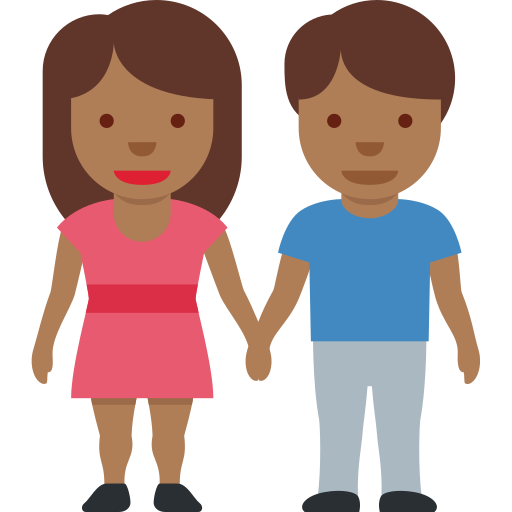 Mulher And Homem Holding Hands: Pele Morena Escura para Twitter (X) January 2025 Update