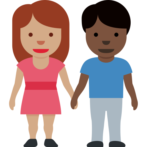 Mulher And Homem Holding Hands: Pele Morena, Pele Escura para Twitter (X) January 2025 Update