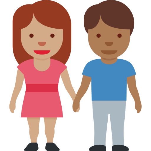 Mulher And Homem Holding Hands: Pele Morena, Pele Morena Escura para Twitter (X) January 2025 Update