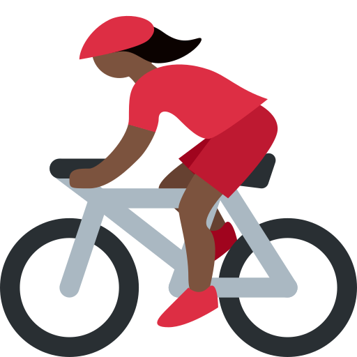 Mulher Ciclista: Pele Escura para Twitter (X) January 2025 Update