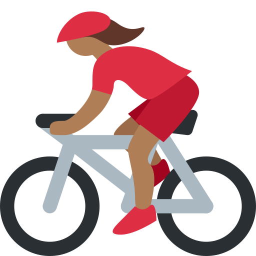 Mulher Ciclista: Pele Morena Escura para Twitter (X) January 2025 Update