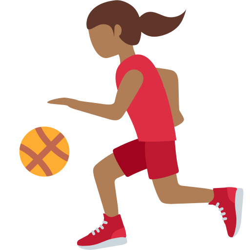 Mulher Jogando Basquete: Pele Morena Escura para Twitter (X) January 2025 Update