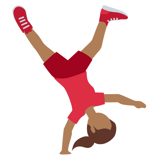 Mulher Fazendo Estrela: Pele Morena Escura para Twitter (X) January 2025 Update