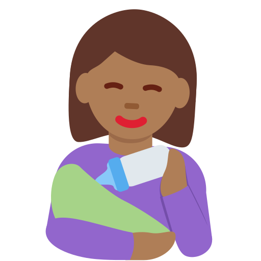 Mulher Alimentando Bebê: Pele Morena Escura para Twitter (X) January 2025 Update