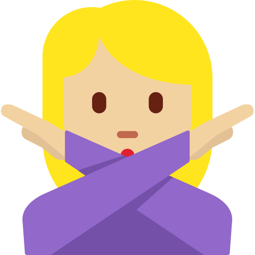 Mulher Fazendo Gesto De “Não”: Pele Morena Clara para Twitter (X) January 2025 Update