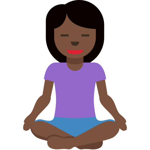 Mulher Na Posição De Lótus: Pele Escura para Twitter (X) January 2025 Update