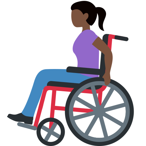 Mulher Em Cadeira De Rodas Manual: Pele Escura para Twitter (X) January 2025 Update