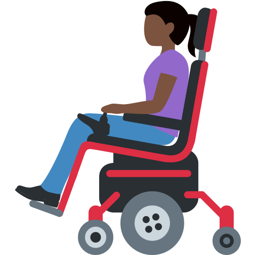 Mulher Em Cadeira De Rodas Motorizada: Pele Escura para Twitter (X) January 2025 Update