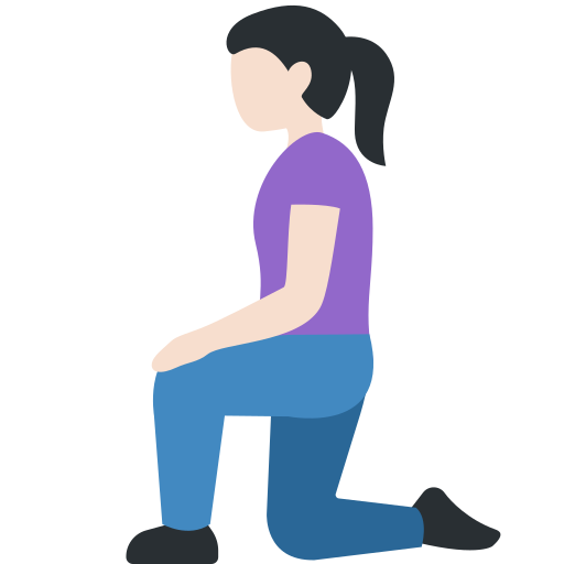 Mulher Ajoelhando: Pele Clara para Twitter (X) January 2025 Update