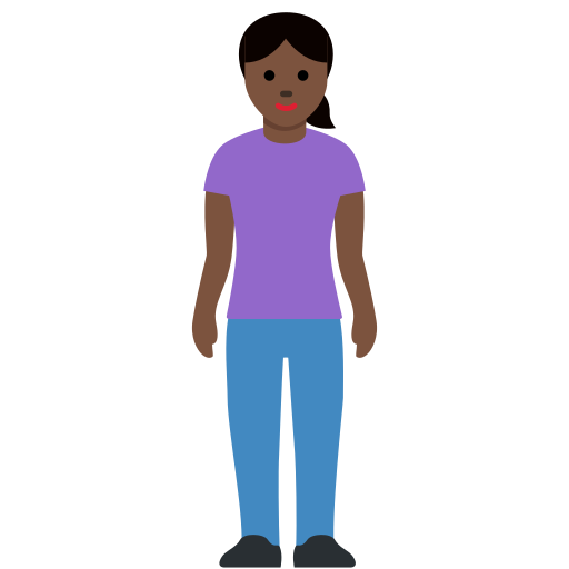 Mulher Em Pé: Pele Escura para Twitter (X) January 2025 Update