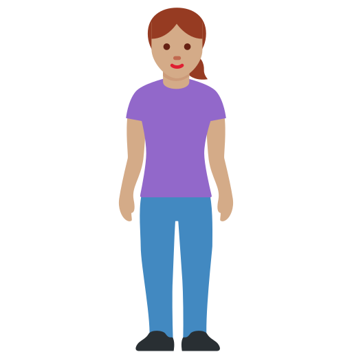 Mulher Em Pé: Pele Morena para Twitter (X) January 2025 Update