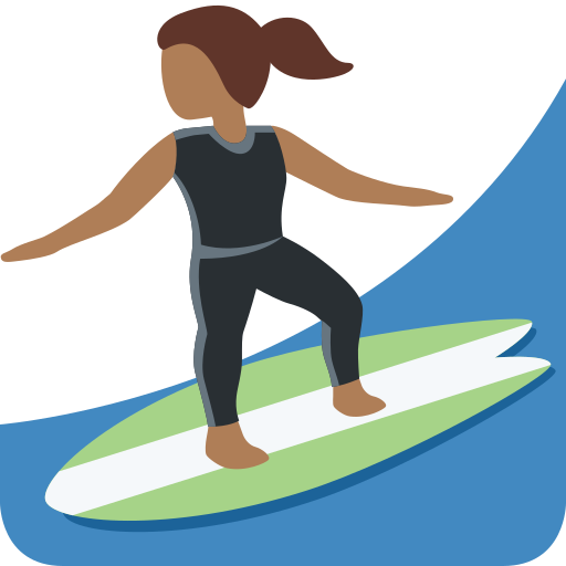 Mulher Surfista: Pele Morena Escura para Twitter (X) January 2025 Update