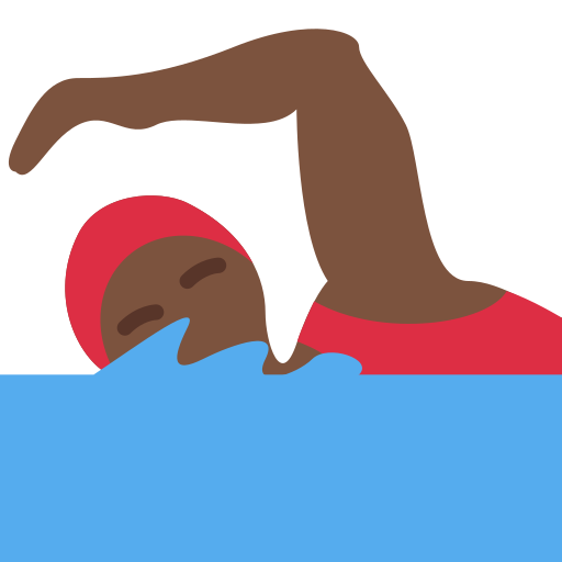 Mulher Nadando: Pele Escura para Twitter (X) January 2025 Update