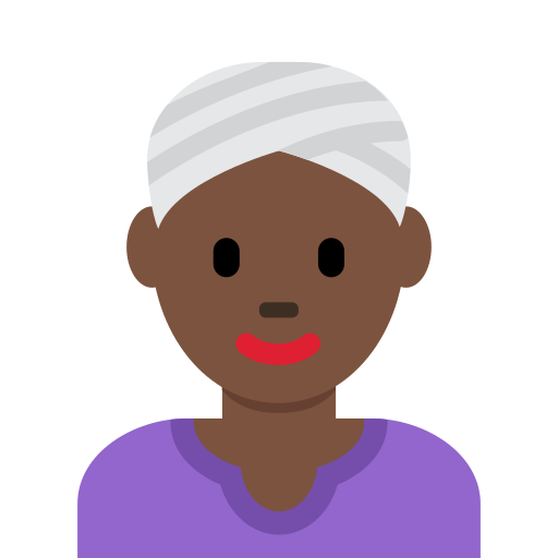 Mulher Com Turbante: Pele Escura para Twitter (X) January 2025 Update