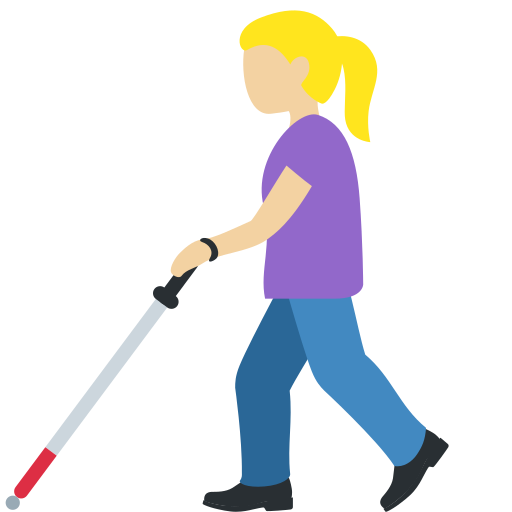 Mulher Com Bengala Para Cego: Pele Morena Clara para Twitter (X) January 2025 Update