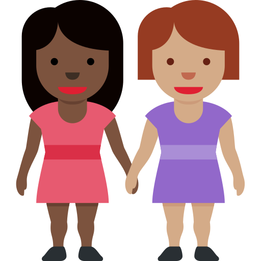 Duas Mulheres De Mãos Dadas: Pele Escura, Pele Morena para Twitter (X) January 2025 Update