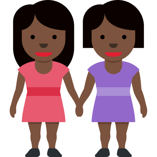 Duas Mulheres De Mãos Dadas: Pele Escura para Twitter (X) January 2025 Update