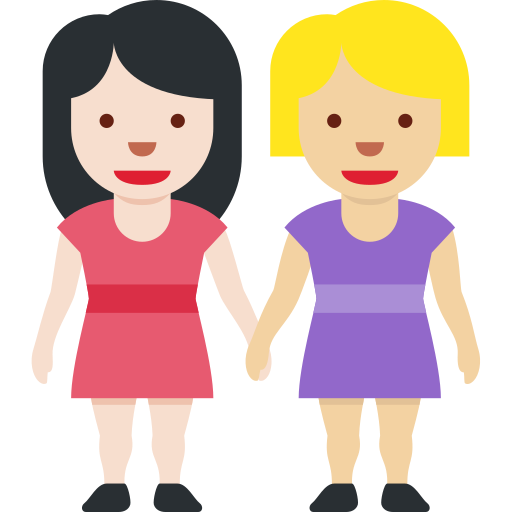 Duas Mulheres De Mãos Dadas: Pele Clara, Pele Morena Clara para Twitter (X) January 2025 Update