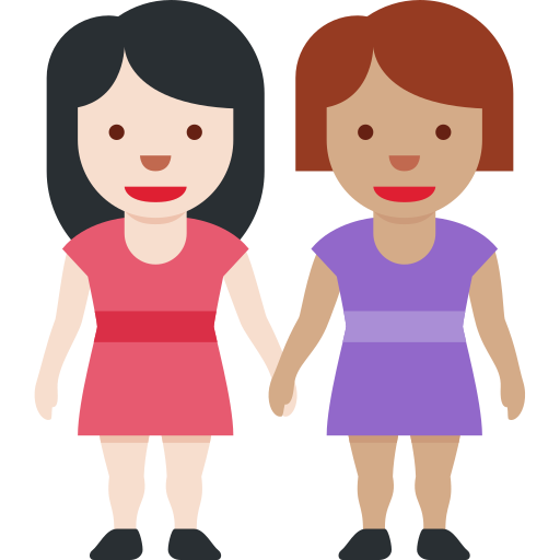 Duas Mulheres De Mãos Dadas: Pele Clara, Pele Morena para Twitter (X) January 2025 Update